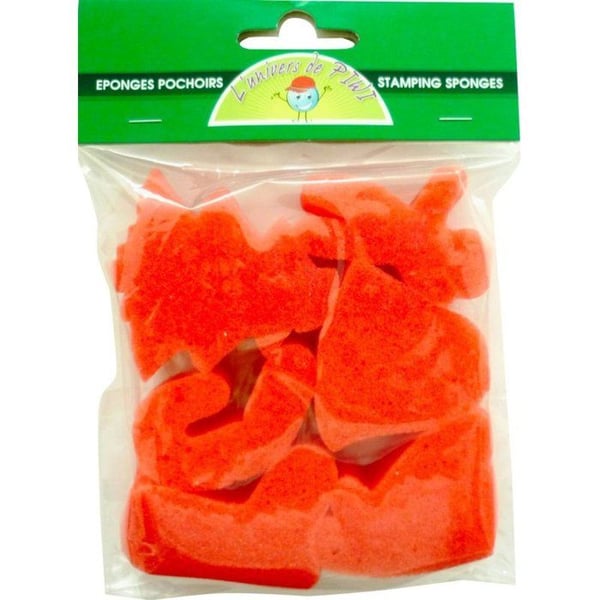 Svampampuller - GRAINE CREATIVE VI HAR ALLA TALANG - Jul - 6 assorterade mönster - Höjd 6 cm - Flerfärgad