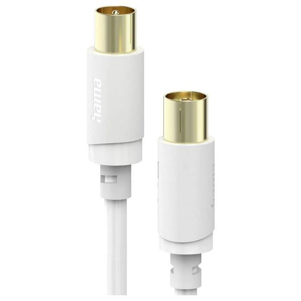 Antenkabel, hane - hona, guld, 3,0 m, 120 dB
