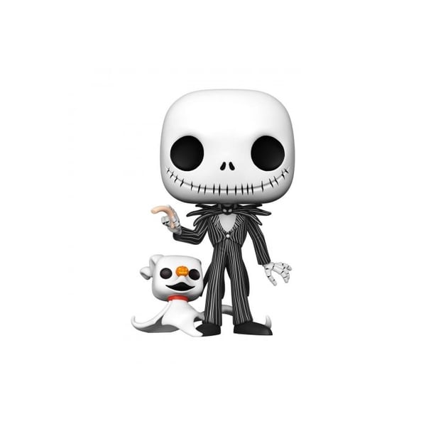 Samlarfigur - FUNKO_POP - Jack med Zero - Flerfärgad - The Nightmare Before Christmas - 10 tum