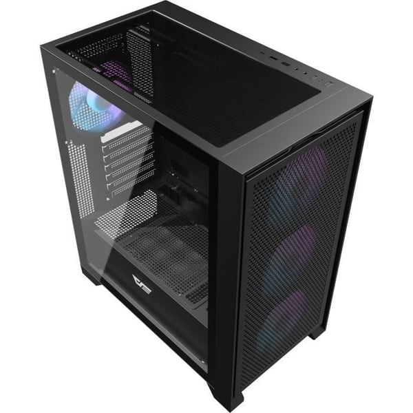 Strømforsyningsfri kabinet - DARKFLASH DRX70 MESH - Midtårn - ATX-format - Sort