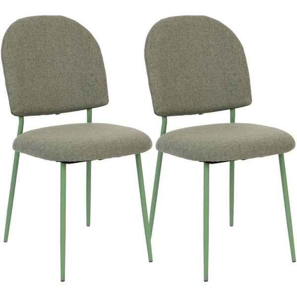 Set med 2 stolar i vintage-stil "Loft" & matchande metallben - Ceder