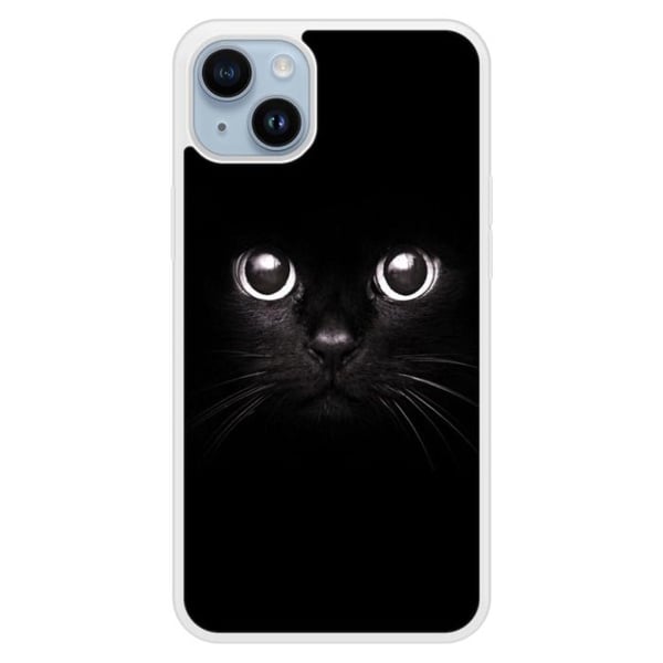 Silikonskal med förstärkning, tryckt, kompatibel med Apple iPhone 14 Plus, Kattöga