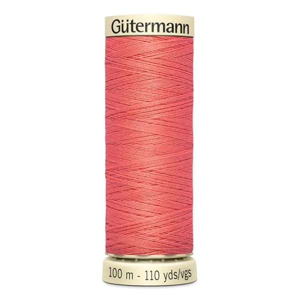 Fil för sömnad 100% polyester Gutermann 1 Spole - Att 896 - korallrosa