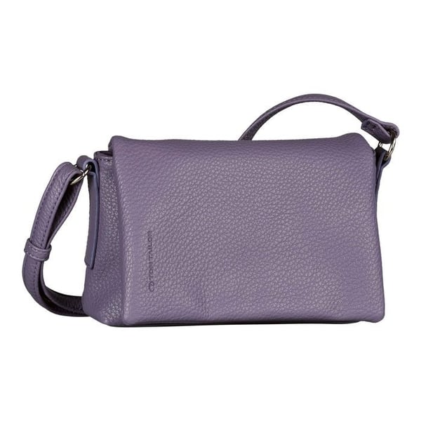 Axelväska med rem - TOM TAILOR - Lissi Flap Bag utan dragkedja S - Lila - 100% polyuretan - 21x15x6 cm