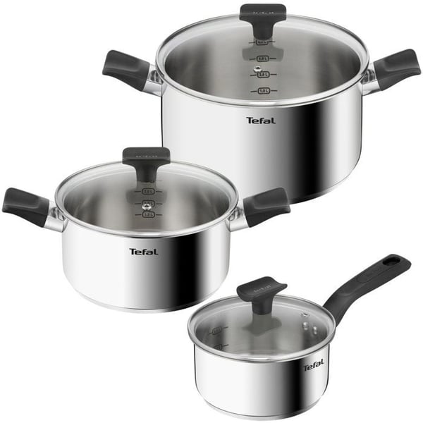 Servisset - TEFAL - Delikat B925S655 - 6 delar - Rostfritt stål - Induktionskompatibel