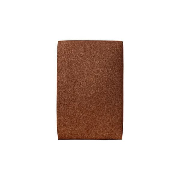 Sänggavel Tapisserad Bouclette Terracotta L 90 cm - Ep 10 cm vadderad - Sänggavel design i massivt trä
