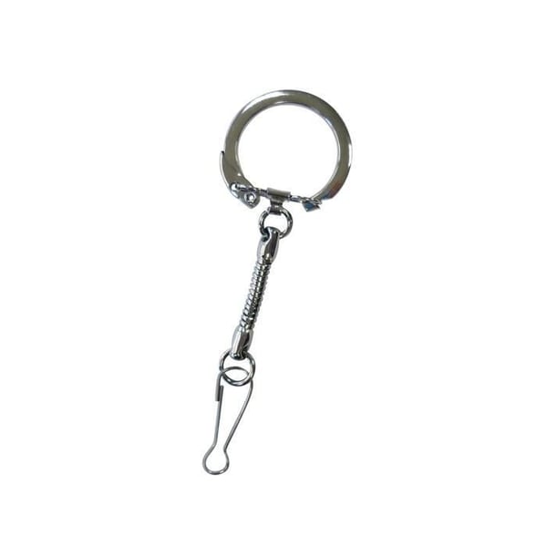 6 nyckelringar med karbinhake hematit 6 cm