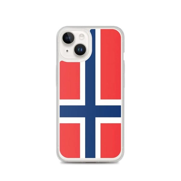 Telefonskal - PIXELFORMA - iPhone 14 - Flexibelt - Hållbart - Bouvetöns flagga