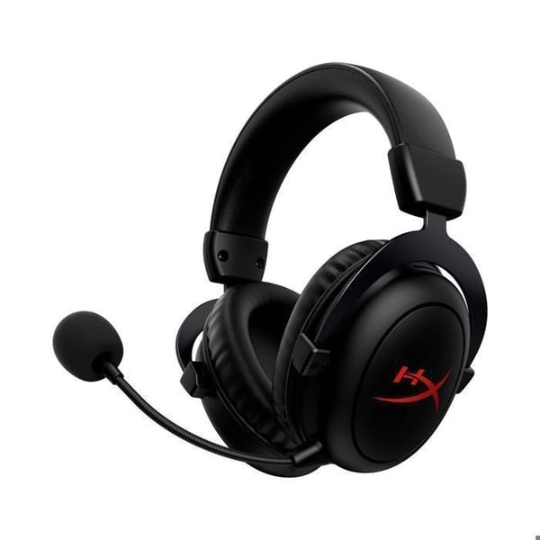 Trådlös headset - HyperX - Cloud II Core - 80 timmars batteritid - DTS rymdljud - Minnesskum komfort