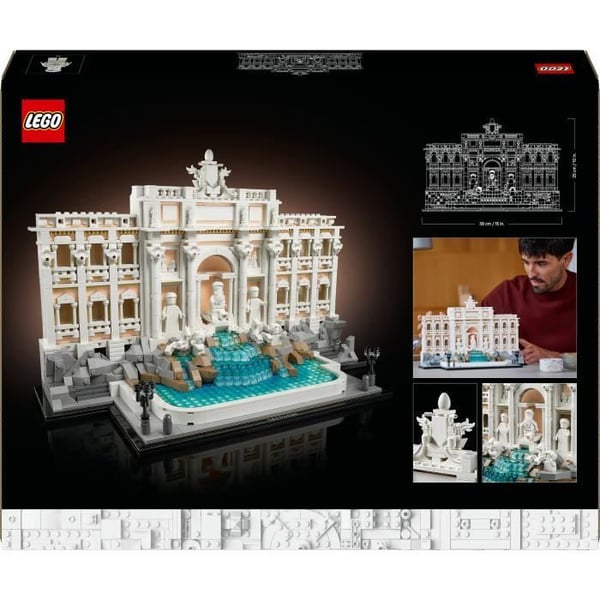 LEGO Architecture 21062 Trevifontænen - Byggekit til voksne om Rom