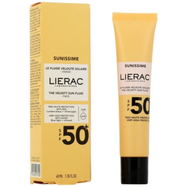 LIERAC - SUNISSIME DEN VELVET SOLSKYDD SPF 50 ANSIKT 40 ML