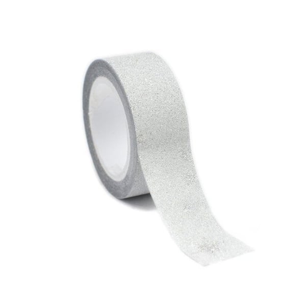 Ammi - Glittrande maskeringstejp 1,5 cm Silverflinga