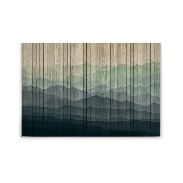 Canvastavla - Tadessi - M1-No.50204 - Landskap - Blå - Grön - Canvas på ram - Berg - 90 x 60 cm