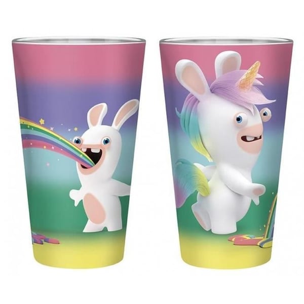 Glas - RABBITAR CRETINS - Regnbåge - 400ml - Diskmaskinssäker - 1 styck Glas - RABBITAR CRETINS - Regnbåge - 400ml - Diskmaskinssäker - 1 styck