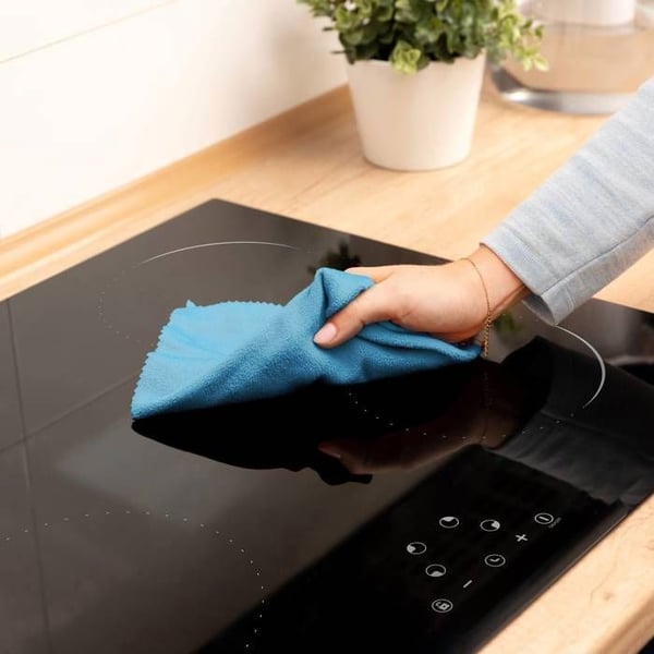 Ciarra Induktionshäll 59cm 6000W 4 Brännare Känslig knapp Auto-Off Timer Svart