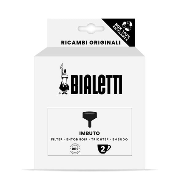 Suodatin Suppilo - Bialetti - 0800141 - Yhteensopiva Brikka 2 Kupille - Alumiini - 30g
