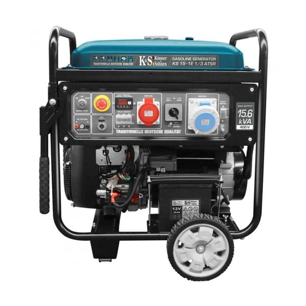 Bensinmotor 11,5 kW 230/400V med elektrisk start - Könner & Söhnen KS 15-1E 1/3 ATSR