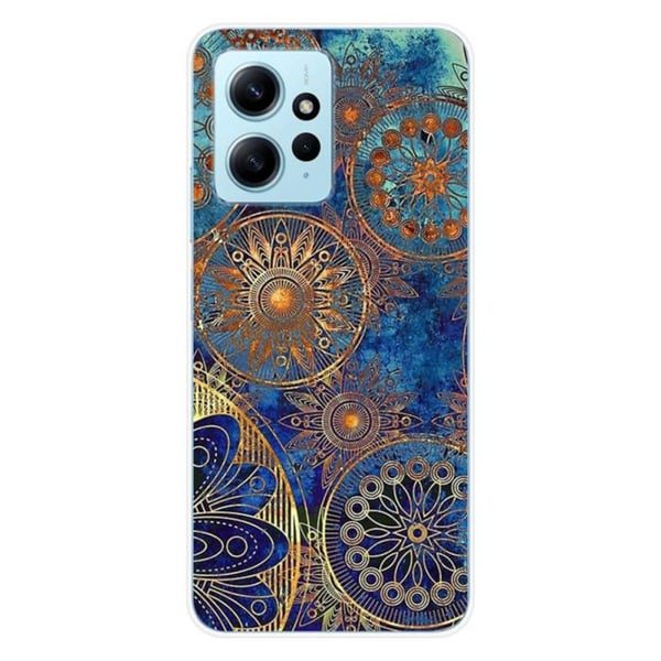 Siliconfodral - Kompatibel med Xiaomi Redmi Note 12 4G - design mandala blå
