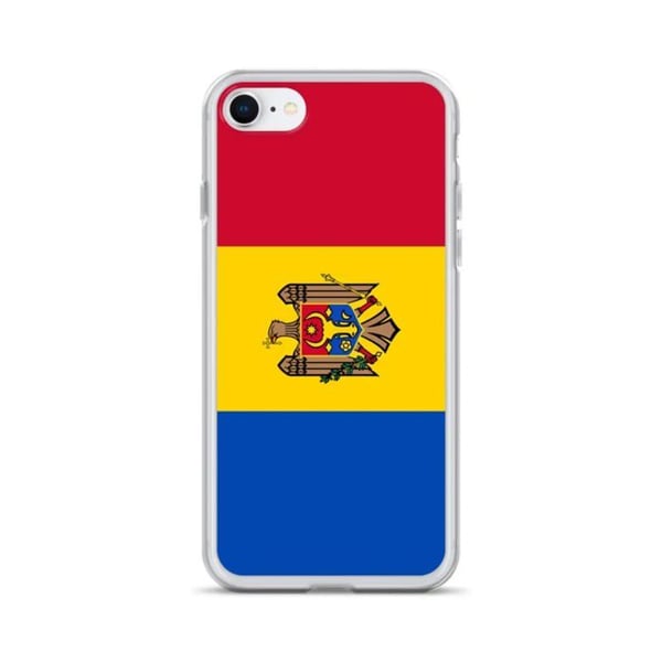 Telefonfodral – Armeniens flagga – Kompatibel med iPhone 8 Plus – Mjukt fodral – Slitstarkt och stöttåligt - Silikon - Pixelforma