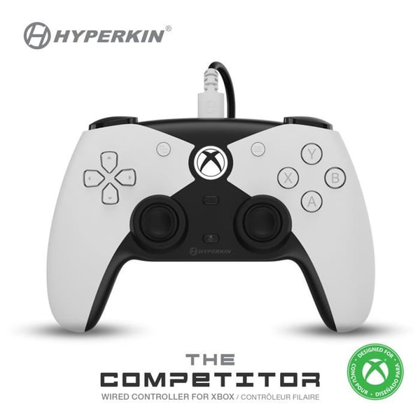 Trådad spelkontroll - Hyperkin - The Competitor - USB - 15 knappar - Ergonomisk - Hörlursuttag - Vibration
