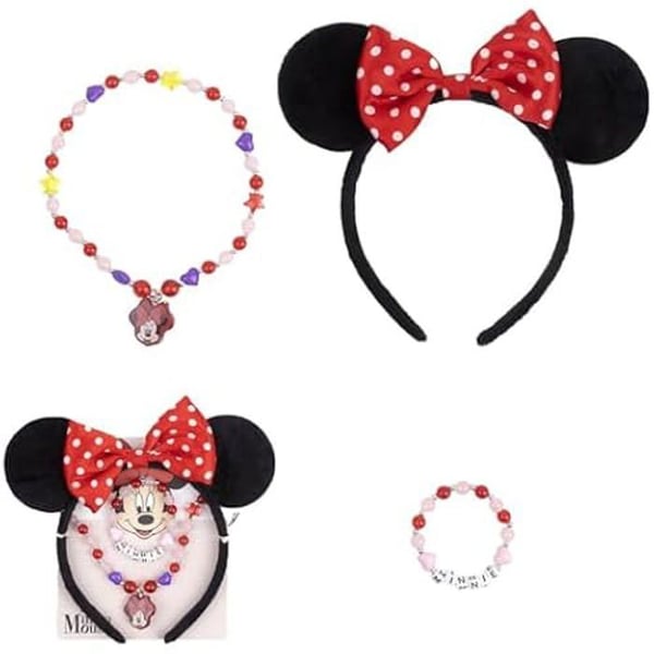 Pack med Smycken - ARTESANIA CERDA - Minnie - Flerfärgad - 4 Delar - För Flicka