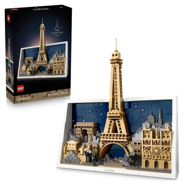 LEGO Architecture 21064 Paris, Kärlekens Stad - Byggsats för Vuxna - Present