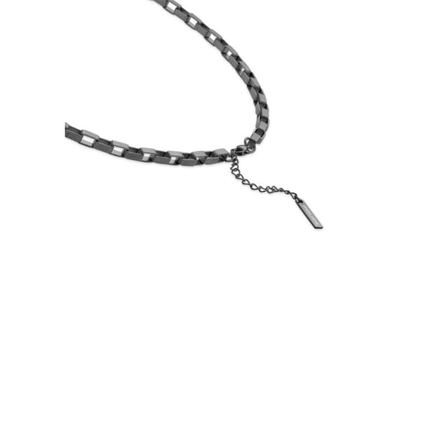 Collier - POLIS - PEAGN0041803 - Svart - Metall - Design med stora länkar