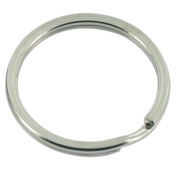 MégaCréa DIY - Nyckelringringar 3 cm Silver 6 stycken