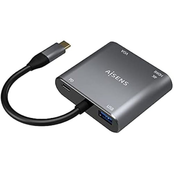 AISENS USB Type-C Adapter A109-0626 HDMI HEMBRA VGA HEMBRA USB Type-C Macho USB HEMBRA USB Type-C HEMBRA