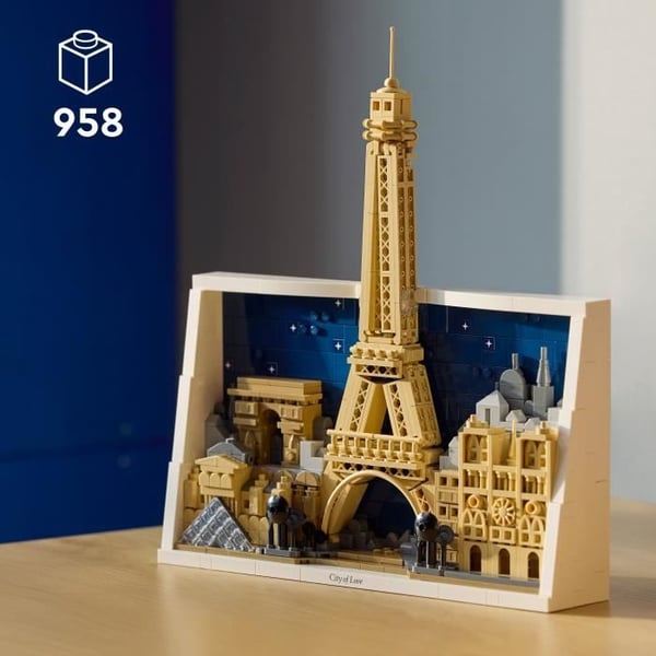 LEGO Architecture 21064 Paris, Kærlighedens By - Byggesæt til Voksne - Gave