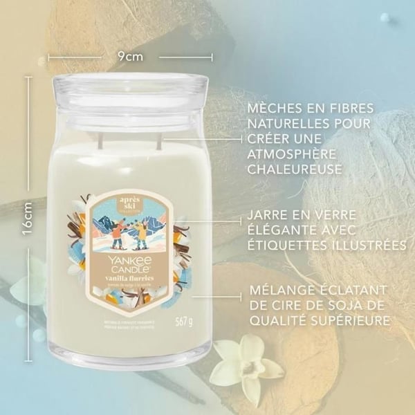 YANKEE CANDLE Stor Glas Krukke Vanilla Flurries