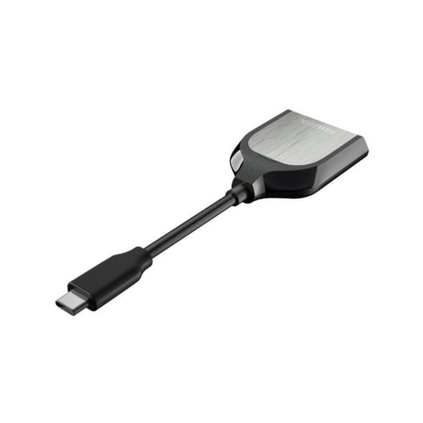 SANDISK Extreme PRO extern kortläsare - SD, SDHC UHS-I, SDXC UHS-I, SDHC UHS-II, SDXC UHS-II - USB-C