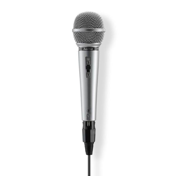 Dynamisk mikrofon "Jam Star", 3 m jackkabel + adapter, on/off.