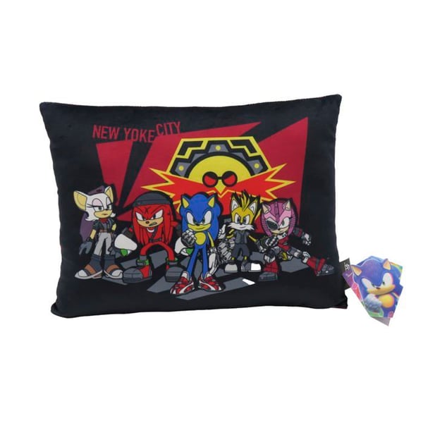 Plyschkudde - CYPBRANDS - Sonic the Hedgehog - Multicolor - Tvättbar