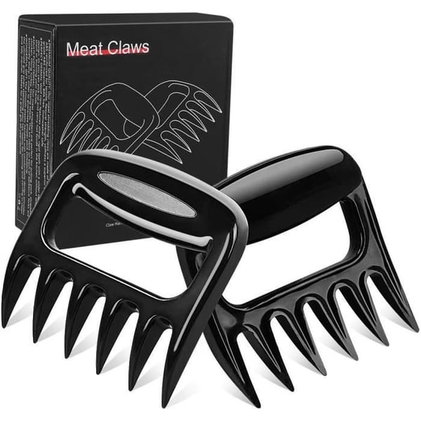 BBQ Bear Claws för Pulled Pork, BBQ Meat Shredder Claws, Rökt BBQ Grilltillbehör (svart)