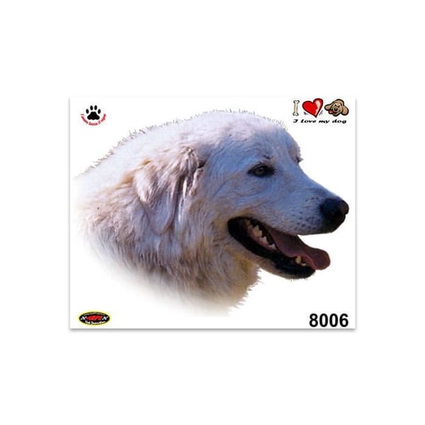Autocollant - 4R QUATTROERRE.IT - Maremma-herdehund - 14 x 16 cm - Svart - Motståndskraftig och hållbar