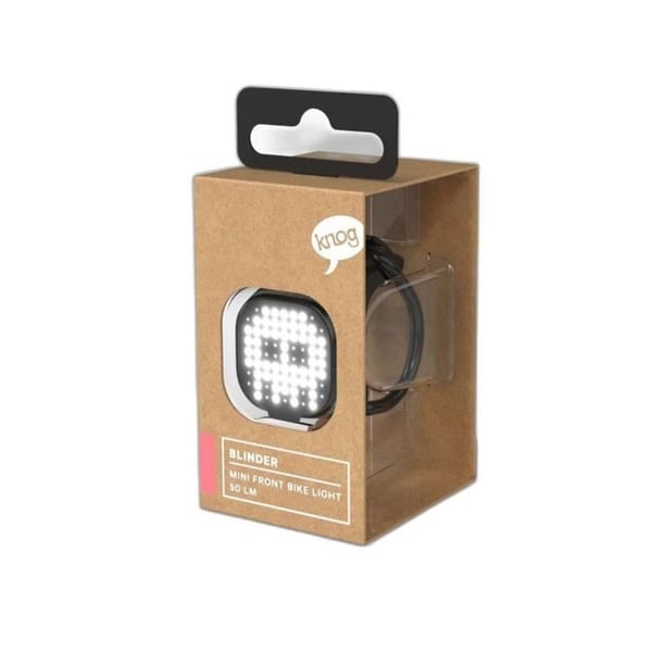 Knog Blinder Skull cykel pannlampa - Svart - USB uppladdningsbar - 50 lumen