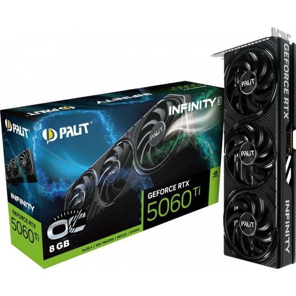 PALIT - Grafikkort - GeForce RTX 5060 Ti - Infinity 3 OC - 8 GB