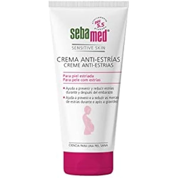 Anti-striae kräm - SEBAMED - KÄNSLIG HUD - 200 ml - Naturliga ingredienser - Optimal hydrering