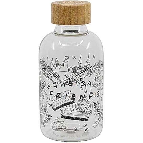 Återanvändbar glasflaska - STOR - 620 ML - Hög kvalitet - Ekologisk - Hållbar
