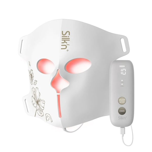 LED-mask Silk'n ansiktsmask anti-aging teknologier EMS + LED + Nära och djup infraröd