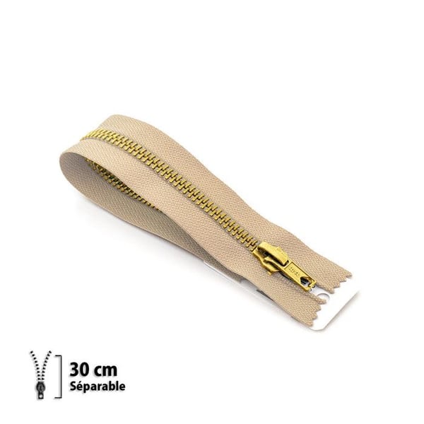 Dragkedja Z19 - mässing Separabel 6mm - 30 cm - 7119940030