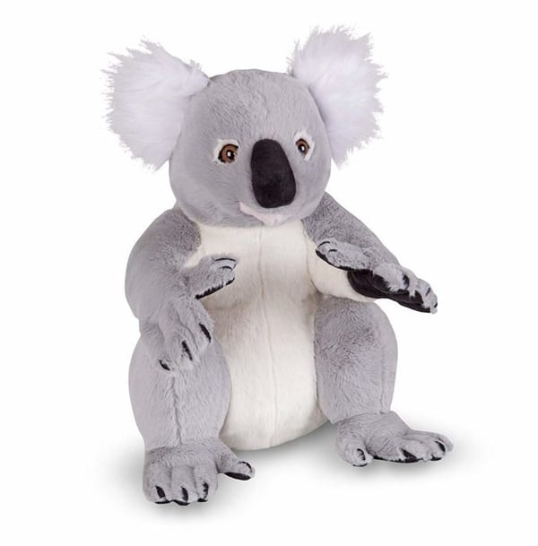 Melissa & Doug fylld koala plyschleksak - grå och vit - för åldrarna 3 och uppåt
