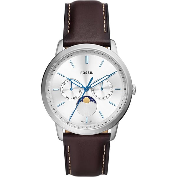 Fossil Quartz Multi-Dial Herrklocka Brunt läderarmband FS5905