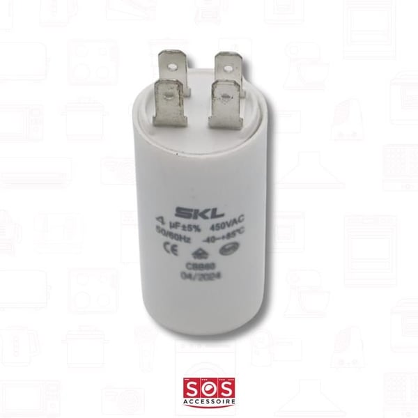 Permanent Kondensator 4 Mf 450v
