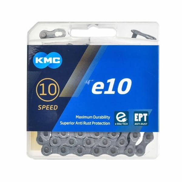 Sähköpyörän ketju - KMC - E-Bike E10 - 10 vaihdetta - 136 lenkkiä - Ruostumaton teräs - Korroosionkestävä