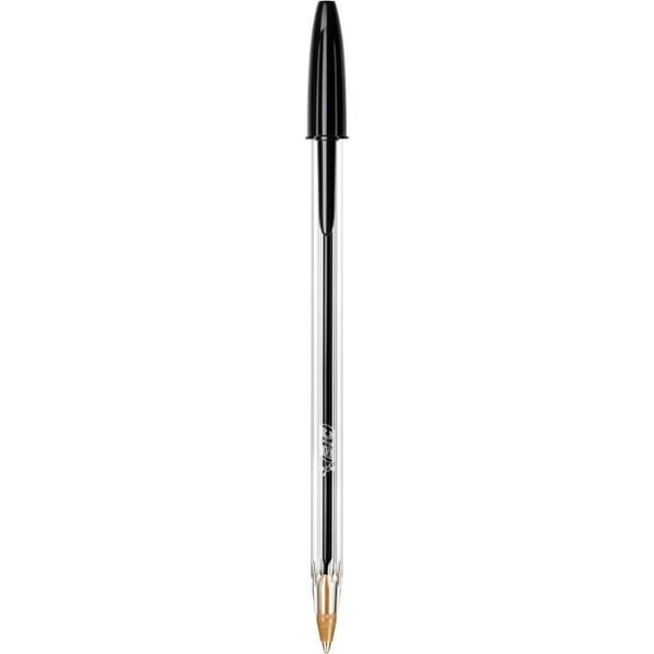 Kulpenna - BIC - Cristal Original - Förpackning med 10 - Svart färg - Fin spets 0,32 mm