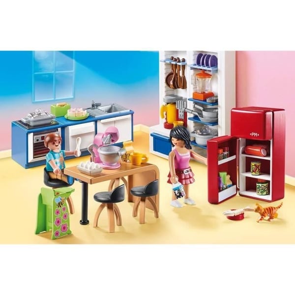 PLAYMOBIL 70206 Familjekök, dockskåp La Maison Traditionnelle, 129 stycken, från 4 år