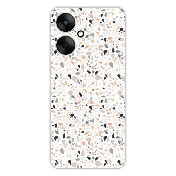 Silicone-skal med tryck - 1001 skal - Xiaomi Redmi 13C 5G - Färgglad terrazzo-mönster - Optimal skydd