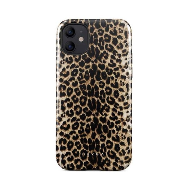 Bakstycke - Burga - iPhone 12 - Leopardmönster - Optimal Skydd - Elegant